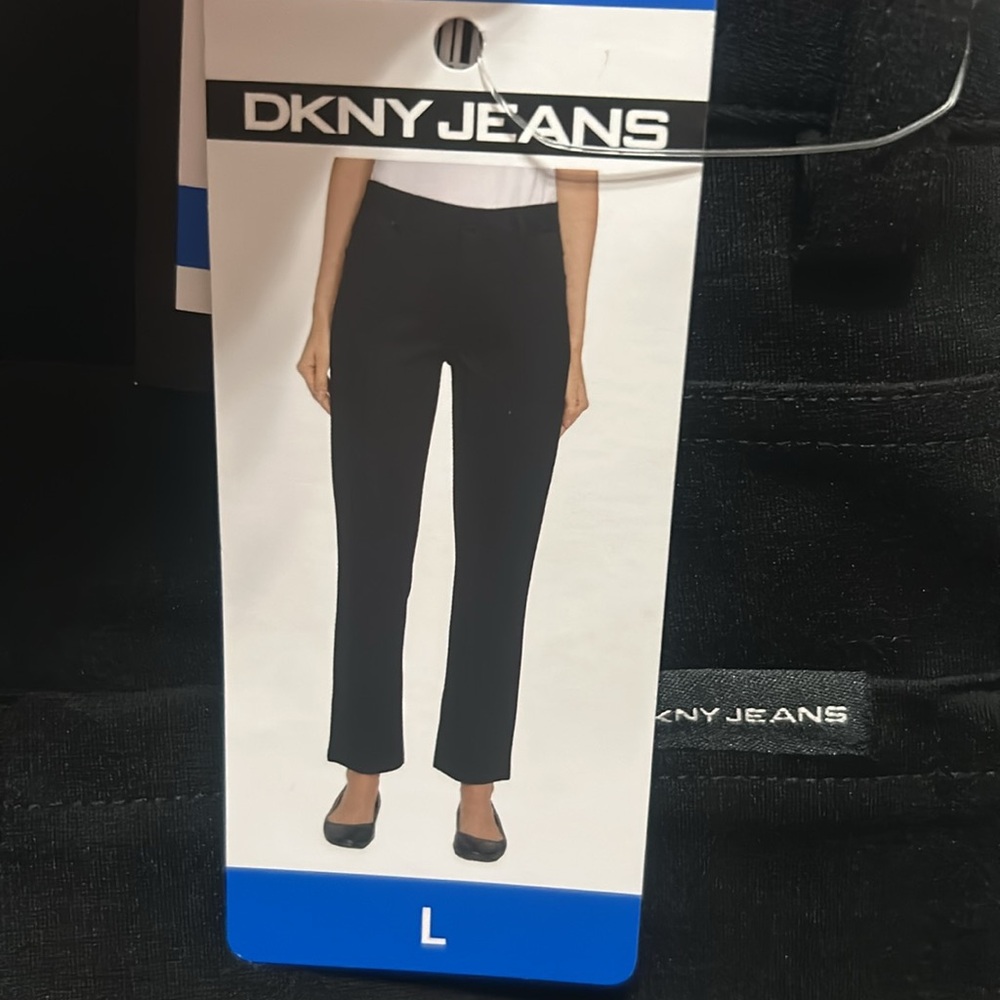 NWT DKNY Pants Black Straight leg size L